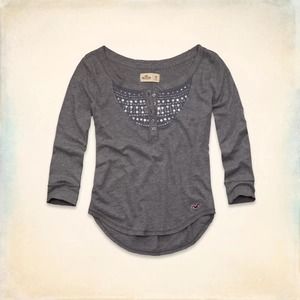 Hollister Daley Ranch Shine Henley XS