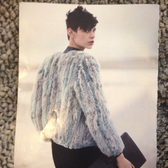 Rabbit Fur zip jacket/chubby by Trilogy. - Picture 2 of 4