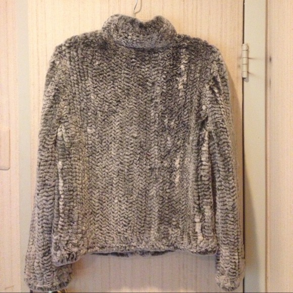 Rabbit Fur zip jacket/chubby by Trilogy. - Picture 3 of 4