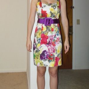 Alice and Olivia floral dress sz 4