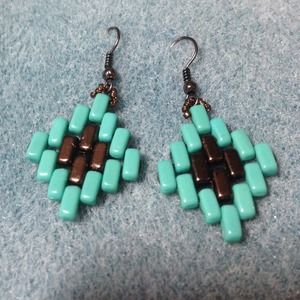 Hand beaded earrings