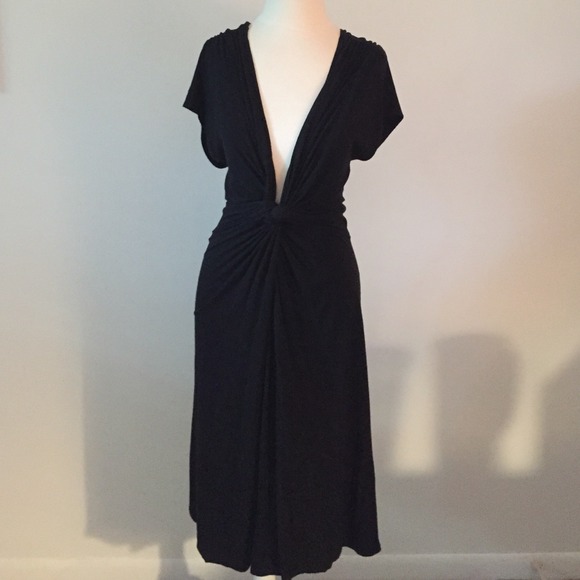 Deep v-neck dress