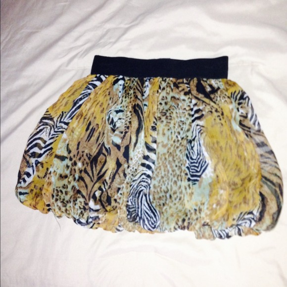 Animal print skirt