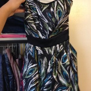 Peacock Homecoming Dress