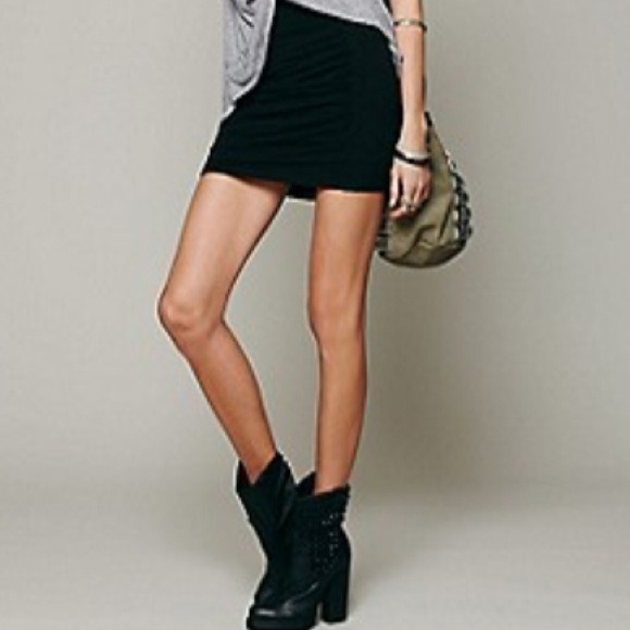 Free People High Waist Scrunch Skirt NWT