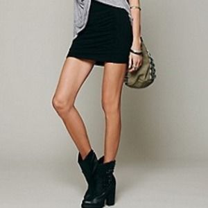 Free People High Waist Scrunch Skirt NWT