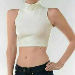 Cream Crop Top