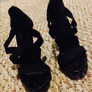 Bundled .....Aldo black heels & nude heels