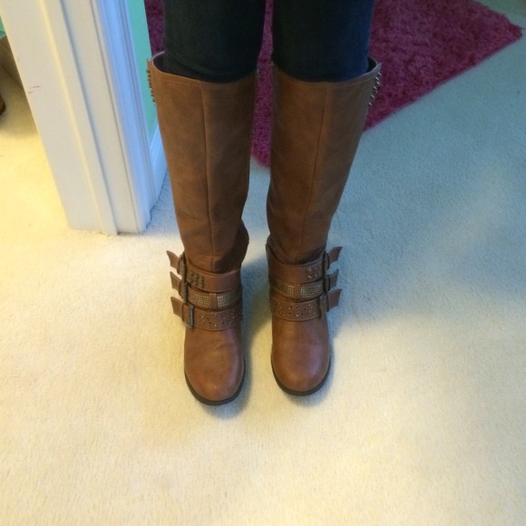 Brown fall boots