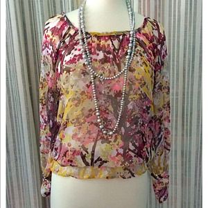 H&M Sheer Floral Top, 2