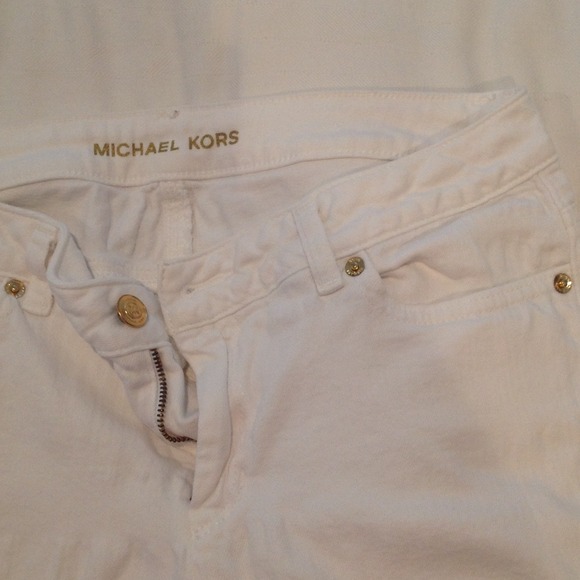 Michael Kors white skinny denim