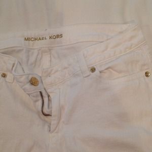 Michael Kors white skinny denim