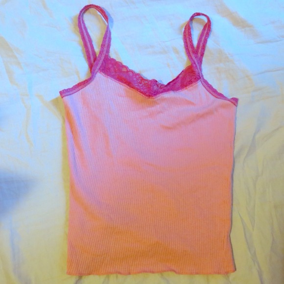 Pink Abercrombie lace top