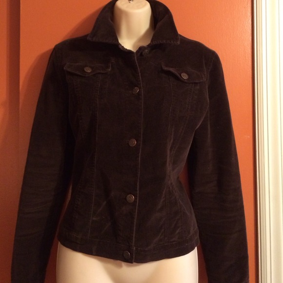 Brown corduroy stretch jacket $19