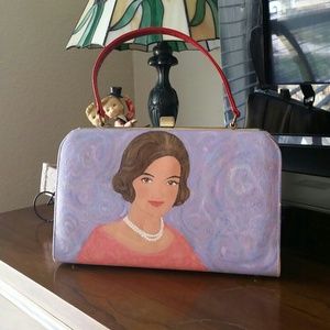 *FINAL*PRICE* Hand Painted Jacqueline Kennedy Bag