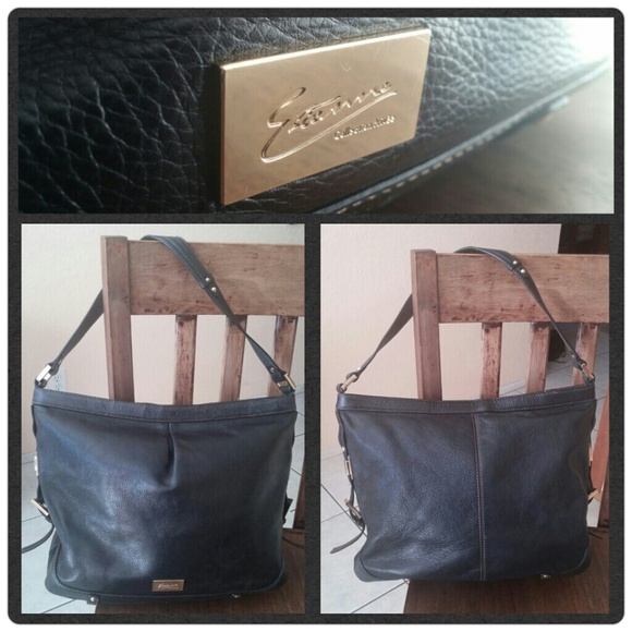 **SOLD** Etienne Privee Black Leather Purse - Picture 1 of 3