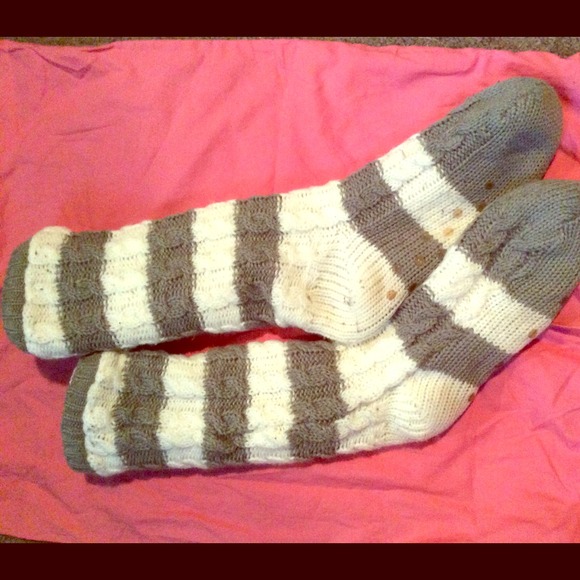 Knit&wool slipper socks