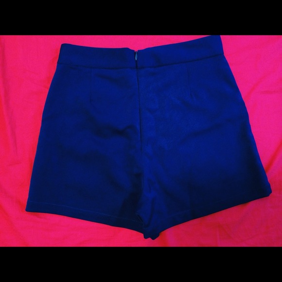NWOT High waist Royal Blue Short (Small Size) - Picture 2 of 3