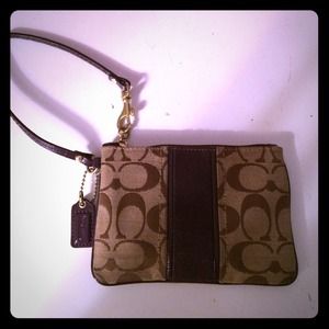 Zip up coach wallet