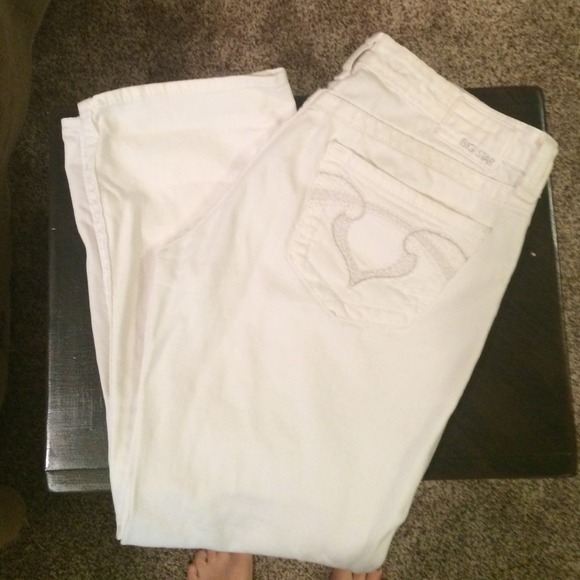 Big Star white denim capris