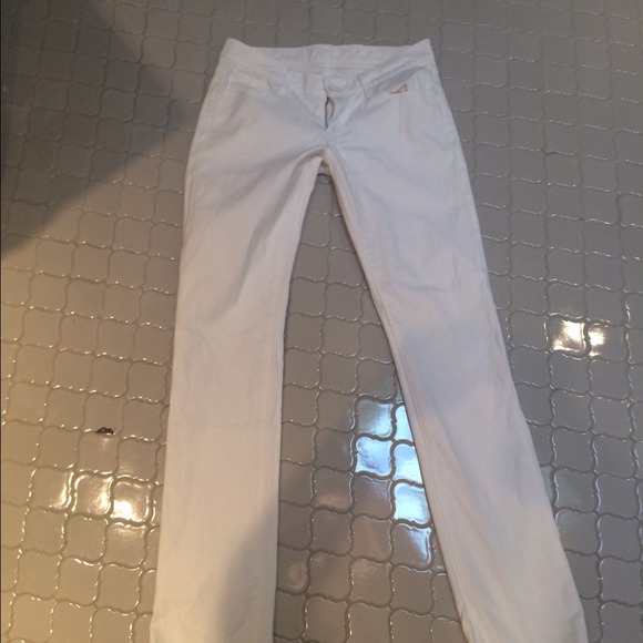 7 for all man kind white jeans, size 27
