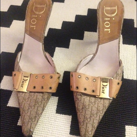 vintage Authentic Dior Mules