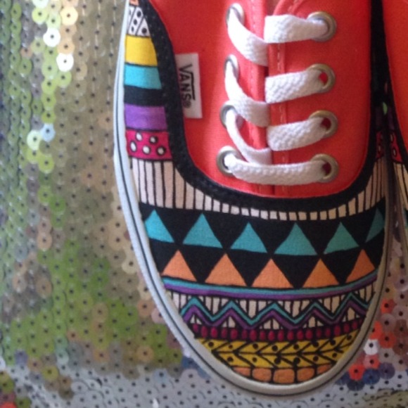 Hand-Painted Vans - Picture 2 of 2