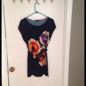 Forever 21 floral graphic dress