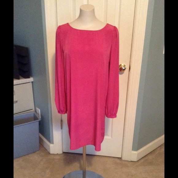 Cut-Out Back Long Sleeve Dress
