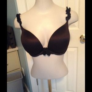 Black Ruffle Bra