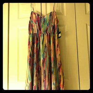 Jack by BB Dakota watercolor maxi dress