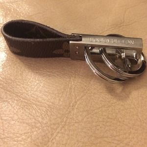 Louis Vuitton leather keychain