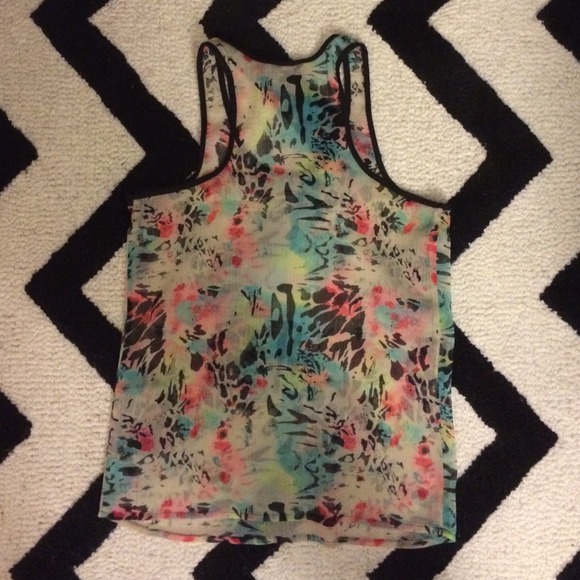 Guess top, gorgeous print! - Picture 2 of 4