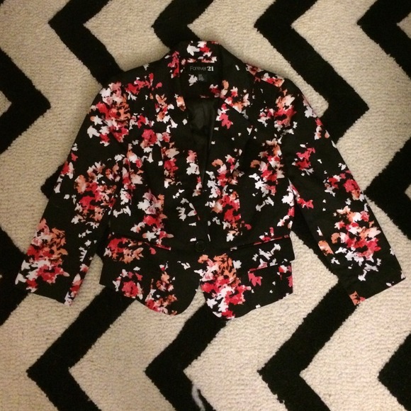 Forever 21 floral blazer
