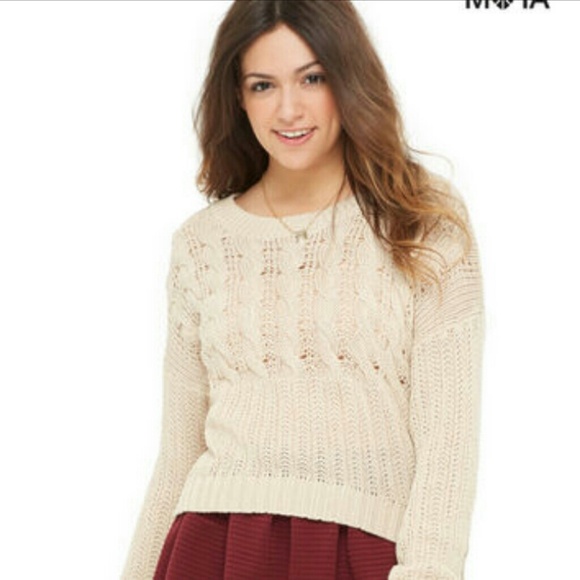 NWOT  open back knit Bethany mota sweater