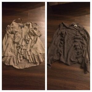 Robert Rodriguez Tank Top and Flounce Sweater