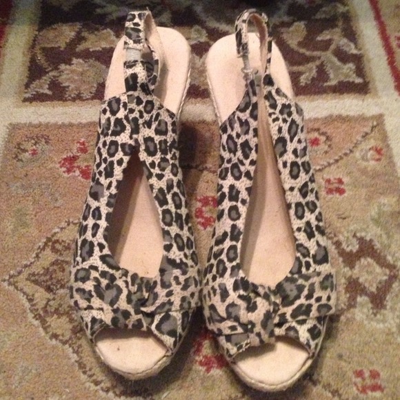 Leopard Print Wedges