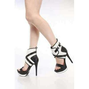 Elby Blue and White Platform Heels (All Sizes)