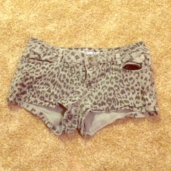 Leopard print shorts