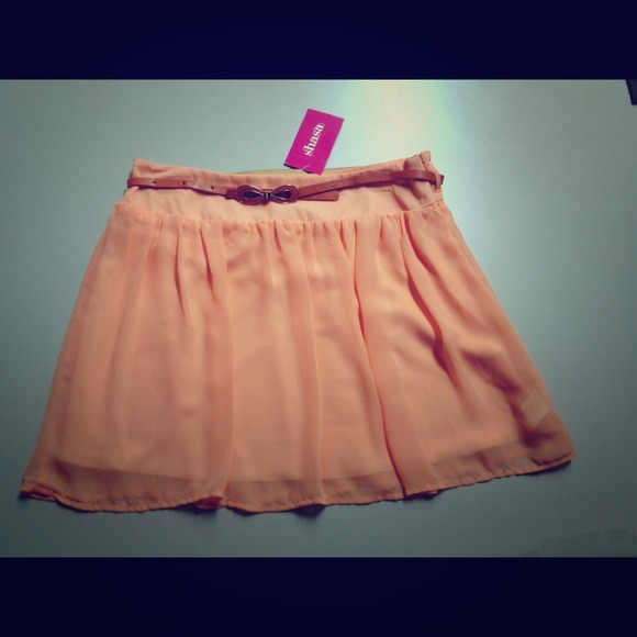 Orange skirt with belt from Sasha