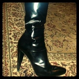 Pontie black ORIGINAL Prada leather knee boots