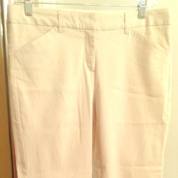 Express Editor off-white ankle slacks