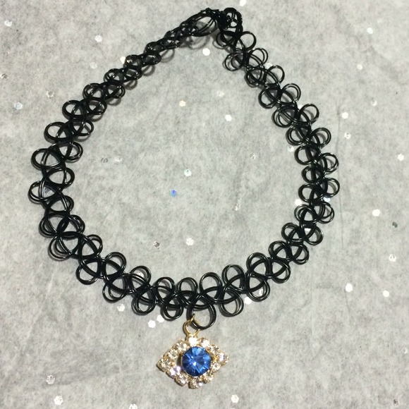 Evil Eye Tattoo Choker