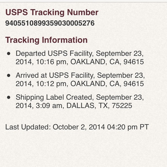 Proof of shipping