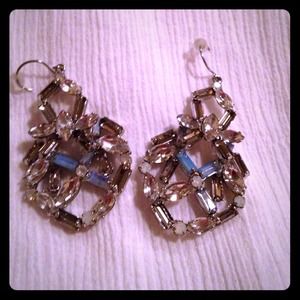 Chloe + Isabel Rhinestone Lattice Earrings
