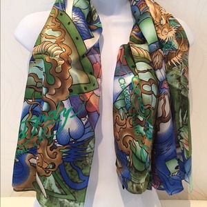 Ed Hardy Silk Skull Scarf Ed Hardy Silk Skull Scarf