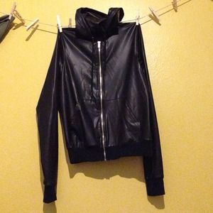 American Apparel Black Faux Jacket