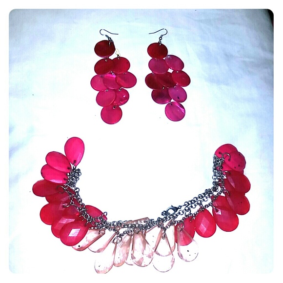 Necklace and earrings