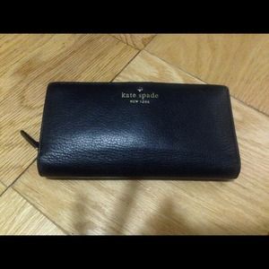 Authentic Kate Spade Black Wallet