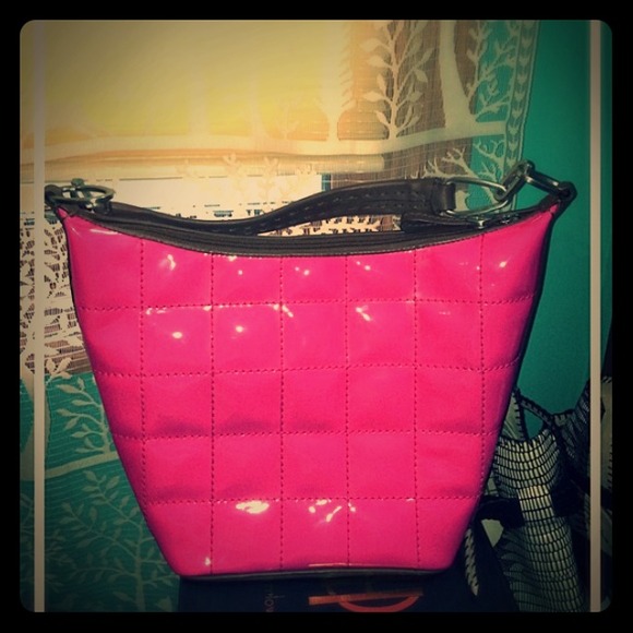 Donald J Pliner Patent Hot Pink Purse🎀